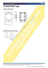 VLF252010MT-4R7M Datasheet Page 5