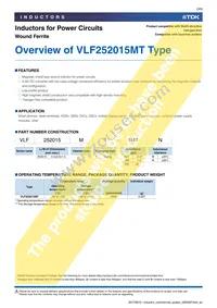 VLF252015MT-220M Datasheet Page 3