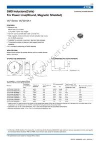 VLF3010AT-1R5N1R2-1 Datasheet Cover