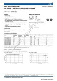 VLF3010ST-100MR53 Datasheet Cover