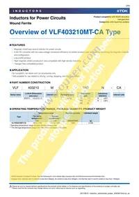 VLF403210MT-6R8M-CA Datasheet Page 3