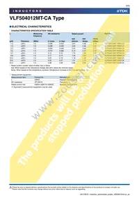 VLF504012MT-220M-CA Datasheet Page 6