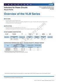 VLM13580T-3R3M-D1 Datasheet Page 3