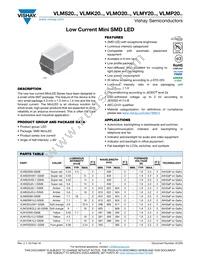 VLMK20J2L1-GS08 Datasheet Cover