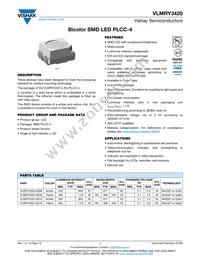 VLMRY3420-GS18 Datasheet Cover