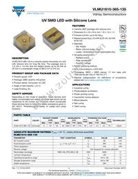 VLMU1610-365-135 Datasheet Cover