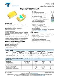 VLMW1300-GS08 Datasheet Cover