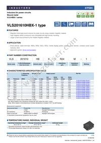 VLS201610HBX-R68M-1 Datasheet Cover