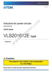 VLS201612ET-6R8M Datasheet Cover