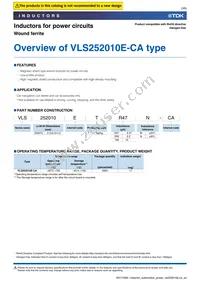 VLS252010ET-R47N-CA Datasheet Page 3