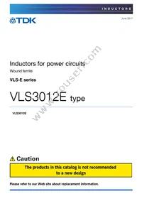 VLS3012ET-1R5N Datasheet Cover