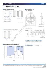 VLS3012HBX-1R5M Datasheet Page 3