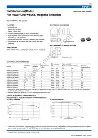 VLS3015T-100MR70 Datasheet Cover