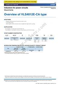 VLS4012ET-1R5N-CA Datasheet Page 3