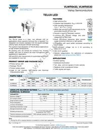 VLWR9530 Datasheet Cover