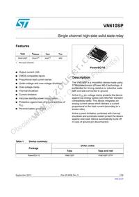 VN610SP13TR Datasheet Cover