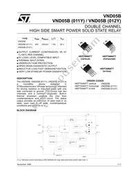 VND05B(011Y) Datasheet Cover