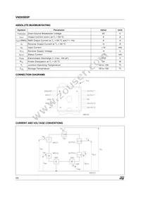 VND05BSPTR-E Datasheet Page 2