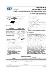 VND5004BSP30-E Datasheet Cover