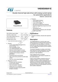 VND5E008AY-E Datasheet Cover