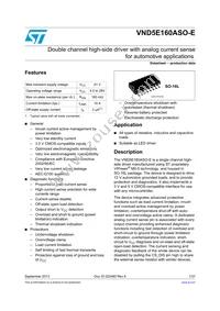 VND5E160ASOTR-E Datasheet Cover