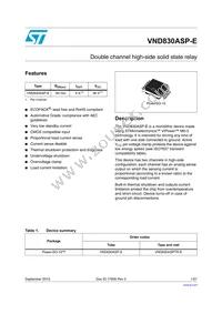 VND830ASP-E Datasheet Cover