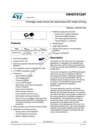 VNHD7012AYTR Datasheet Cover