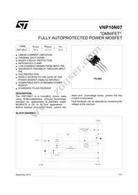 VNP10N07 Datasheet Cover