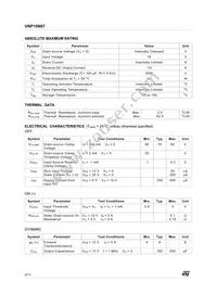 VNP10N07 Datasheet Page 2