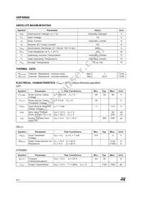 VNP49N04-E Datasheet Page 2