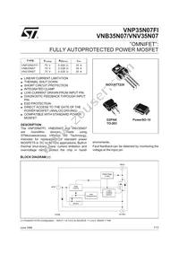 VNV35N0713TR Datasheet Cover