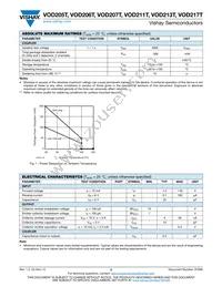 VOD211T Datasheet Page 2