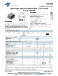 VOD223T Datasheet Cover