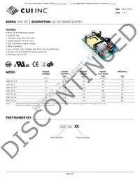 VOF-25-9 Datasheet Cover