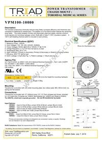 VPM100-10000 Datasheet Cover