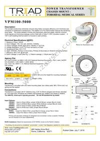VPM100-5000 Datasheet Cover