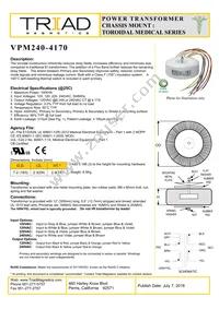 VPM240-4170 Datasheet Cover