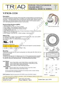 VPM30-3330 Datasheet Cover