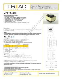 VPP12-800-B Datasheet Cover