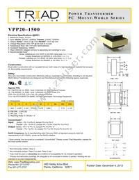 VPP20-1500-B Datasheet Cover