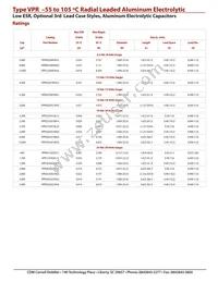 VPR991U010E1E Datasheet Page 3