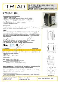 VPS16-11000 Datasheet Cover