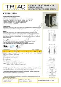 VPS36-3600-B Datasheet Cover