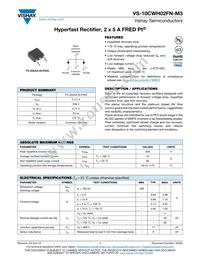 VS-10CWH02FNTRR-M3 Datasheet Cover