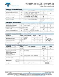 VS-10ETF12FP-M3 Datasheet Page 2