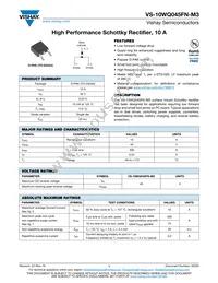 VS-10WQ045FNTRR-M3 Datasheet Cover