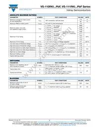 VS-111RKI120MPBF Datasheet Page 2