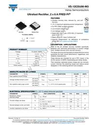 VS-12CDU06-M3/I Datasheet Cover
