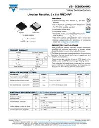 VS-12CDU06HM3/I Datasheet Cover