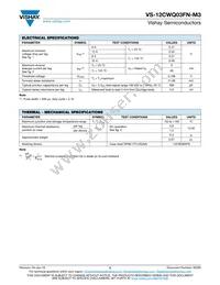 VS-12CWQ03FNTR-M3 Datasheet Page 2